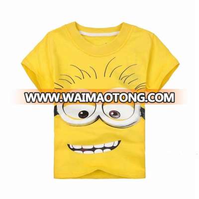 Wholesale cheap baby cartoon tee minimum order 200pcs kids t shirt printing