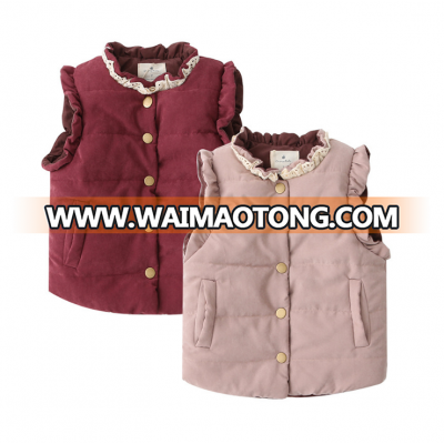 Latest waistcoat designs for baby 2016 back bow cotton vest