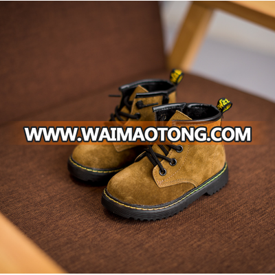 Wholesale baby boys and girls new fashion shoes genuine leather martin boots