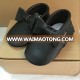 plain black shoes Wholesale soft sole 100% handmade shoes leather moccasins baby